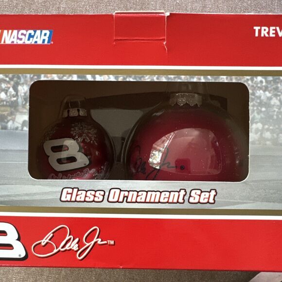 Nascar Dale Earnhardt Jr #8 2 Pack Ornament Set In Package* - Picture 2 of 8